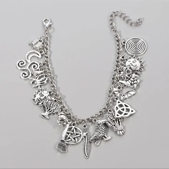 $5 Witch Charm Bracelet. New. $5 if bundled. Stainless steel - Picture 2 of 16
